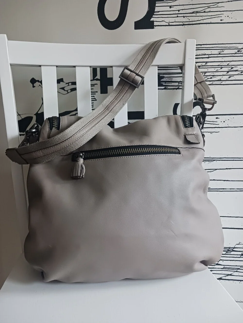 Anya Hindmarch Bits & Bobs Maxi Zip Hobo Shoulder/ Crossbody Bag
